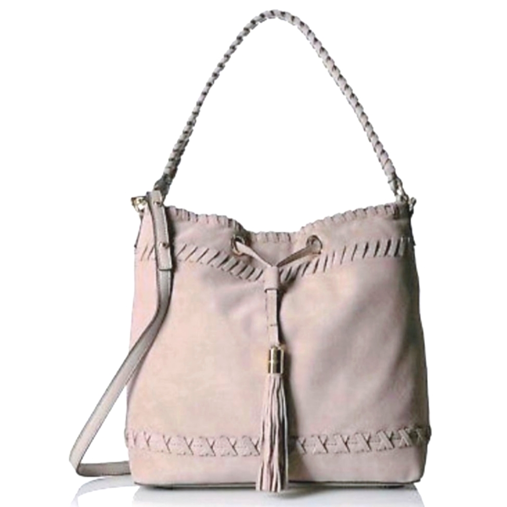 NWT Suede Leather Milly Astor Whipstitch Bag Women's Bag Tote Bag Crossbody Bag